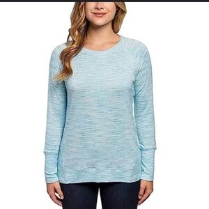 -❄️Champion blue/white L/S shirt style #1142524-Medium